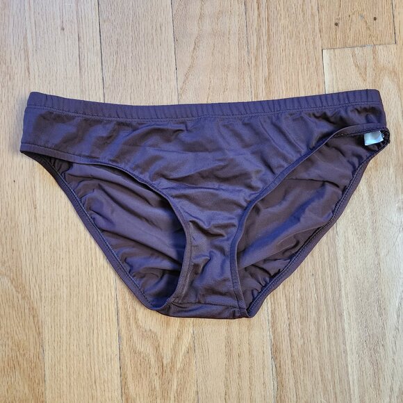 NWOT Prego Maternity Brown Bathing Suit Bottom Size Medium - Picture 1 of 8